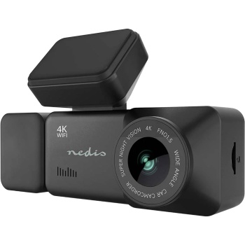 Preview: Dashcam 4K mit Innenraumkamera und GPS, Dual Autokamera vorne und innen mit 3,16 Zoll Display, WLAN, Nachtsicht, Parkmodus, Loop-Aufnahme, schwarz