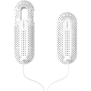 Preview: Elektrischer Schuhtrockner & Stiefeltrockner für Skischuhe & Schuhe – Schuhheizung mit Timer, 20W, 60°C, 1.8m Kabel, Weiss