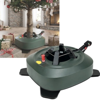 Christbaumständer für Bäume bis 3 m mit Fusshebel, 4,1 L Wassertank & Wasserstandsanzeige - stabiler Tannenbaumständer für Weihnachten