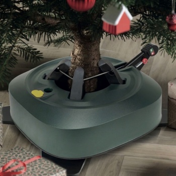 Preview: Christbaumständer für Bäume bis 3 m mit Fusshebel, 4,1 L Wassertank & Wasserstandsanzeige - stabiler Tannenbaumständer für Weihnachten