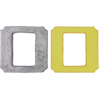 2er-Set Mikrofaser-Ersatz-Wischpads für Profi-Fensterputzroboter CH13329 - Zum Säubern & Polieren - Hochwertig, waschbar, 70% Polyester, 30% Baumwolle