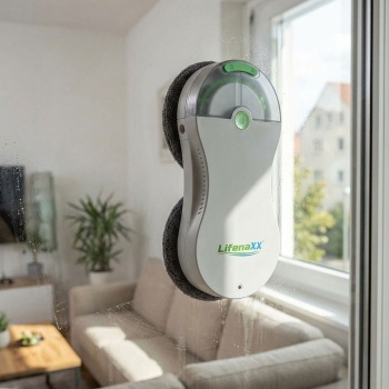 Fensterputzroboter mit Sprühfunktion und Fernbedienung, Fensterreinigungsroboter 2700 Pa mit 3 Programmen für Fenster, Glas und rahmenlose Scheiben