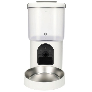 Preview: Futterautomat für Katzen und Hunde mit Kamera und App, WLAN Futterspender 4,5 l mit 2K Live-Video, Zwei-Wege-Audio, Portionierung und Edelstahlnapf