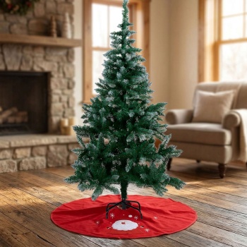 Preview: Künstlicher Weihnachtsbaum 150cm mit Christbaumdecke, 350 Zweige: Realistischer Künstlicher Tannenbaum – Für die perfekte Weihnachtsdeko