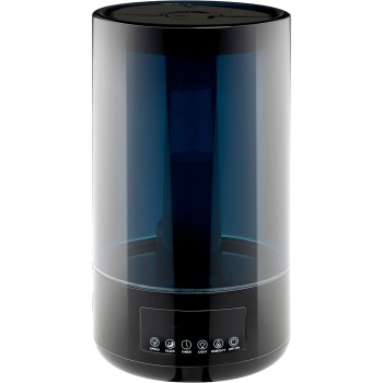 Preview: Luftbefeuchter 4,3 l mit Hygrostat und Aroma Diffusor, leiser Raumbefeuchter mit 3 Nebelstufen, Timer bis 12 h, Schlafmodus und Nachtlicht