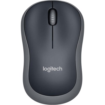 Kabellose Maus Logitech M185 in Grau mit Nano USB-Empfänger, kompakte Funkmaus für Laptop und Computer, 12 Monate Laufzeit, inkl. AA-Batterie