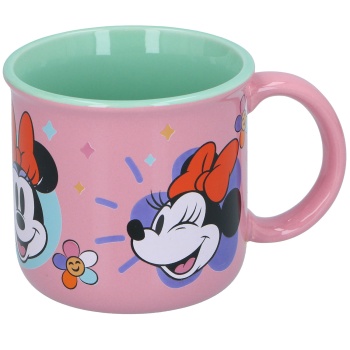 Preview: Süsse Minnie Mouse Tasse für Kinder 350ml: Becher aus Keramik, mehrfarbig für Zuhause & als Geschenk, pflegeleichter Trinkbecher