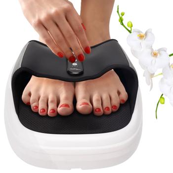 3D Shiatsu Fussmassagegerät mit Wärme & Luftdruck. Rollenmassage für Fusssohle, Ferse, Zehen inkl. Akupunkturfunktion, tiefenentspannend