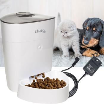 Smarter Futterspender, WLAN und App zur Steuerung, 4 Liter, für Hunde & Katzen, 1-10 Mahlzeiten am Tag, Napf abnehmbar und leicht zu Reinigen