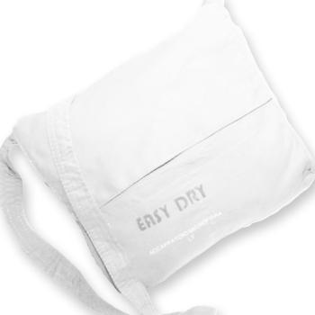 Preview: Mikrofaser-Bademantel XL - Leicht & kompakt für Sport, Reise, Sauna - Extrem saugfähig, schnell trocknend - Unisex Kapuzenbademantel Weiss 80% Polyester