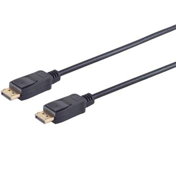 DisplayPort Kabel 1.4 - 8K@60Hz - 2m Schwarz - Hohe Bandbreite 32.4 Gbit/s - Vergoldete Stecker - HDR10 HDCP 2.2/2.3/1.4 - Gaming & Video