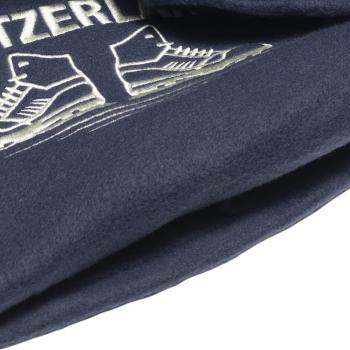 Preview: Kuschelig weiche Polar-Fleece-Decke, 250g/m², mit einzigartigem Sticklogo. Warm & leicht, ideal für Sofa & Bett. Premium-Decke für Komfort