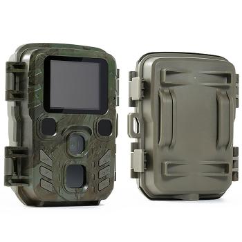 Preview: Mini-Wildkamera Full HD 1080p - Jagdkamera mit PIR-Sensor, 0.6s Auslösezeit, Nachtsicht & 1.9