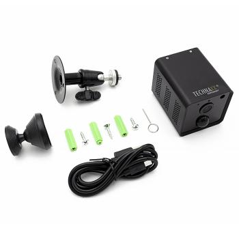 Preview: Smarte Mini Überwachungskamera (Full HD) für Innen – Mit PIR Sensor, App Steuerung, schwarz (4,8 x 6,6 x 4,8 cm) – Einfache Überwachung in Top-Qualität