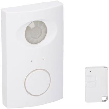 Preview: Bewegungssensor mit 5 LEDs - Infrarot Bewegungsmelder mit 120° Erkennung für Aussenbereiche - Spritzwassergeschützt IP44 & akustischem Signalton