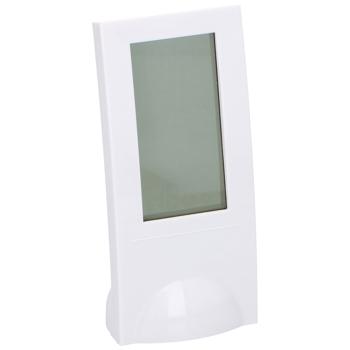 Preview: Wetterstation mit Timer - Funk-Wetterstation für Uhrzeit, Datum & Innentemperatur - 12/24-Stunden-Anzeige, Thermometer - Farbe: Weiss