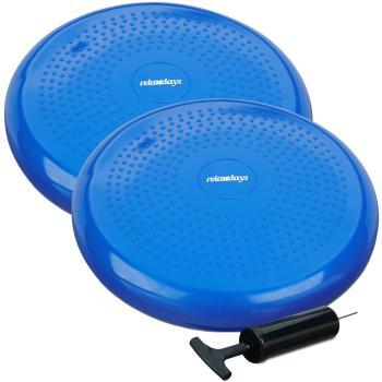 Preview: Balance Kissen 2er-Set - Massage-Noppen - Luft-Sitzkissen 33 cm - Koordination, Fitness, Rückenmuskulatur - max. 140 kg belastbar - Phthalate-freies PVC