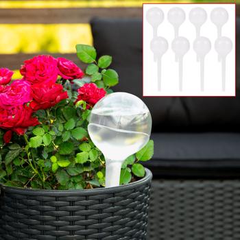Bewässerungskugeln 8er Set - Optimale Wasserzufuhr für Pflanzen - 400ml Giesskugeln aus robustem Kunststoff