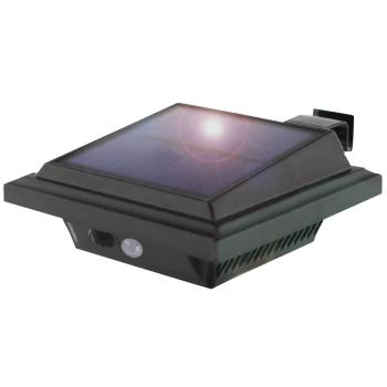 Preview: Solar Wandleuchte mit PIR-Bewegungsmelder, 158 lm, IP65, automatische Beleuchtung für den Aussenbereich, wetterfest & kabellos