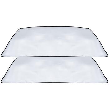 Auto Sonnenschutz mit Magnetfunktion, 2er-Set Anti-Eis-Scheibenabdeckung, weiss, 160x95cm