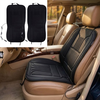 Beheizbares Autositzkissen - Sitzheizung für Komfort & Wärme im PKW - 2 Heizstufen (35W/45W), 98x49 cm, 12V Zigarettenanzünder-Anschluss