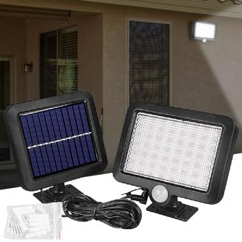 Leistungsstarkes LED-Flutlicht mit Solarbetrieb & Bewegungssensor, wetterfest (IP44), ideal für Garten, Einfahrt & Terrasse, energieeffizient & hell