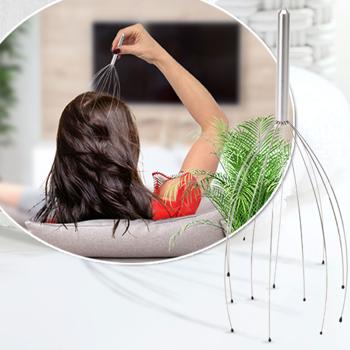 Preview: 2er-Set Kopfmassagegerät mit Wohlfühl-Noppen, Kopfmassage-Spinne für tiefe Entspannung, Wellness und Stressabbau, sofortige Wirkung