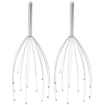 Preview: 2er-Set Kopfmassagegerät mit Wohlfühl-Noppen, Kopfmassage-Spinne für tiefe Entspannung, Wellness und Stressabbau, sofortige Wirkung