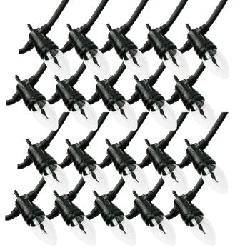 Preview: 2er Stimmungsvolle Lichterkette mit 10 Flammen-Glühbirnen, 5,1m – IP44, täuschend echter Flammeneffekt für Outdoor & Indoor 