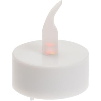 Preview: LED-Teelichter 4er-Set - flackernde orange Flamme & 6h Timer-Funktion - sicher, romantisch, wiederverwendbar - Ø 38mm mit CR2032 Batterie