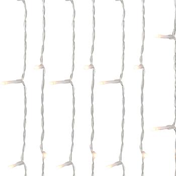 Preview: 2er-Set LED Lichtervorhang warmweiss - 240 LEDs, 12 Modi, 225x150cm - IP44 Aussen/Innen, USB-Stromversorgung - für Weihnachten & Partys