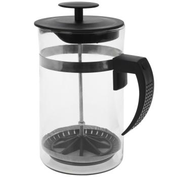 Kaffeezubereiter French Press Glas-Kunststoff-Design - 1 Liter Fassungsvermögen für 8 Tassen Kaffee/Tee - Umweltschonend - Spülmaschinenfest & Filterlos