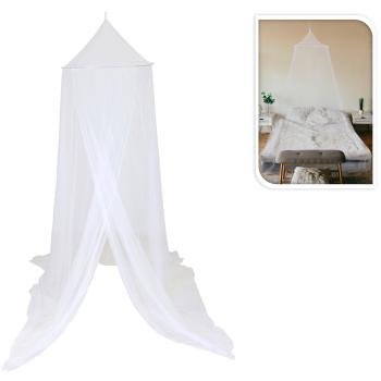 Preview: Moskitonetz für Einzelbetten, 144 Mesh, 325cm, weiss – Feinmaschiger Mückenschutz, sicherer & ruhiger Schlaf