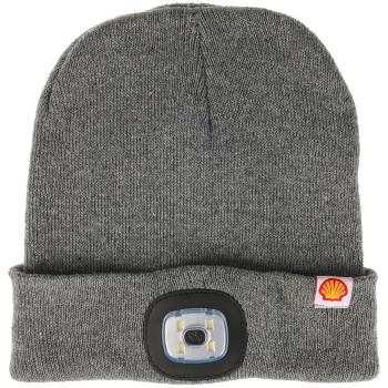 Graue LED Beanie Mütze mit hellem Licht - Hält warm & sorgt für Sichtbarkeit - Ideal für Joggen, Wandern, Gassi gehen & Outdoor Aktivitäten