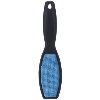 Preview: Fusselbürste 2er-Set - Entfernt Haare, Fussel, Krümel & Tierhaare von Textilien - Wiederverwendbare Kleiderbürste 24 cm - Kunststoff Schwarz/Blau