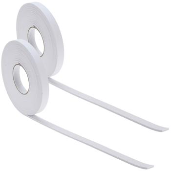 2er-Set Zugluft Dichtungsstreifen - Energiesparend für Türen & Fenster - Selbstklebend - 6m x 2cm x 5mm dick - Transparentes EVA Material