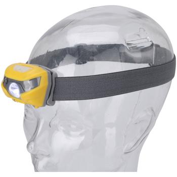 Preview: 2er-Set Aufladbare LED-Kopflampe (USB): Helle Stirnlampe (grau/gelb) für komfortable Ausleuchtung. Freihändige Beleuchtung für Outdoor & Arbeit