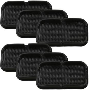 6er-Set Handyhalter Anti-Rutschmatte - Universell kompatibel für Handys, MP3-Player, Sonnenbrillen im Auto, LKW, Camper - 11x20.5 cm - Ablösbar, abwaschbar