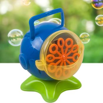 Farbenfrohe Seifenblasenmaschine inkl. Seifenblasenflüssigkeit – Riesenspass für Kindergeburtstage, Partys & Events