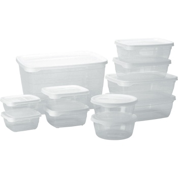 11er-Set Vorratsdosen mit Deckel - Transparent für Müsli, Nudeln, Reis & Nüsse - 6 Grössen BPA-frei Polypropylen Frischhalteboxen