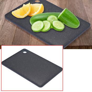 Schneidebrett Marmoroptik Schwarz - Rutschfest & Hygienisch für Küche & Food-Fotografie - Robustes Kunststoff 23x16x1cm - Spülmaschinenfest