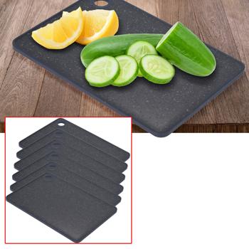 6er-Set Schneidebrett Marmoroptik - Rutschfeste Frühstücksbretter 23x16x1cm - Kunststoff, spülmaschinengeeignet, klingenschonend & hygienisch