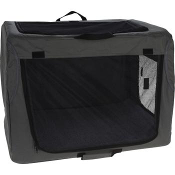 Preview: Robuste Faltbare Transportbox für Tiere bis 20kg - schwarz, platzsparend & stabil – sichere Transportlösung für Hunde, Katzen, Kaninchen & mehr