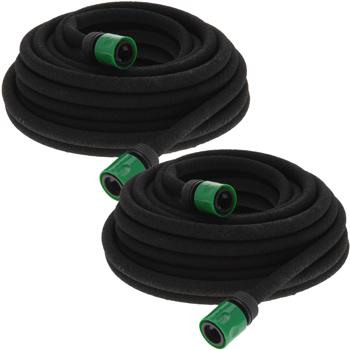 2er-Set 15m Bewässerungsschlauch Tropfschlauch mit Schnellkupplung: Für sparsame & gezielte Bewässerung – langlebig für Beete und Hecken