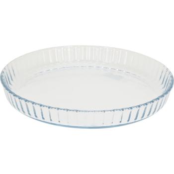 Kuchenbodenform rund Ø 27,5 cm - Hitzebeständiges Borosilikatglas - Ideal zum Backen, Braten & Servieren - Spülmaschinenfest & Mikrowellengeeignet