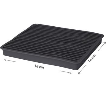 Preview: 2er-Set Eiswürfelform aus Silikon für Crushed Ice - Ideal für Cocktails & Drinks - Biegsam, robust, spülmaschinenfest - 18x14x2cm, 110g