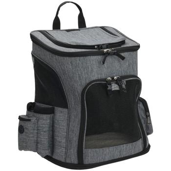 Preview: Kleintier Tragetasche Rucksack - Sicherer Transport für Katzen, Hunde & Kaninchen bis 10kg - Faltbar, Polyester, 65x25x40cm, Sichtfenster