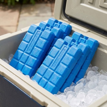 Preview: Kühlelemente 6er Set – 200g Kühlakkus für Kühltasche & Kühlbox – Kleine Kälteakkus für Unterwegs, Camping & Picknick – Blau, langanhaltend kühlend
