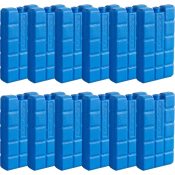 Kühlelemente 12er Set – 200g Kühlakkus für Kühltasche & Kühlbox – Kleine Kälteakkus für Unterwegs, Camping & Picknick – Blau, langanhaltend kühlend