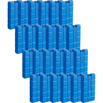 Kühlelemente 24er Set – 200g Kühlakkus für Kühltasche & Kühlbox – Kleine Kälteakkus für Unterwegs, Camping & Picknick – Blau, langanhaltend kühlend
